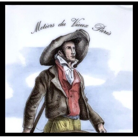 Vintage Set of 3 Meiselman Imports Bavaria Plates Trades of Old Paris Beautiful - Picture 8 of 11